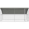 Vištų narvas 2 pcs Sidabro 400 x 200 x 200 cm Cinkuota plienas