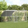 Vištų narvas 2 pcs Sidabro 400 x 200 x 200 cm Plienas ir PE