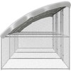 Vištų narvas 3 pcs Sidabro 600 x 200 x 200 cm Cinkuota plienas