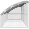 Vištų narvas 3 pcs Sidabro 600 x 200 x 200 cm Cinkuota plienas