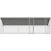 Vištų narvas 3 pcs Sidabro 600 x 200 x 200 cm Cinkuota plienas