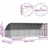 Vištų narvas 3 vnt. Sidabro 600 x 200 x 200 cm Cinkuota plienas