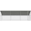 Vištų narvas 3 pcs Sidabro 600 x 200 x 200 cm Cinkuota plienas