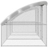 Vištų narvas 3 pcs Sidabro 600 x 200 x 200 cm Plienas ir PE