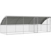 Vištų narvas 3 pcs Sidabro 600 x 200 x 200 cm Cinkuota plienas
