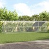 Vištų narvas 4 vnt. Sidabro 800 x 200 x 200 cm Plienas ir PE