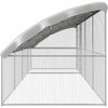 Vištų narvas 4 pcs Sidabro 800 x 200 x 200 cm Cinkuota plienas