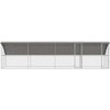 Vištų narvas 4 pcs Sidabro 800 x 200 x 200 cm Cinkuota plienas