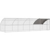Vištų narvas 4 pcs Sidabro 800 x 200 x 200 cm Plienas ir PE