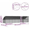Vištų narvas 4 vnt. Sidabro 800 x 200 x 200 cm Cinkuota plienas