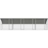 Vištų narvas 4 pcs Sidabro 800 x 200 x 200 cm Cinkuota plienas