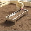 Vištų šėrimo iškas Sidabro 80 x 28 x 13.5 cm Cinkuota plienas