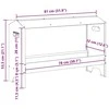 Vištų šėrimo iškas Sidabro 81 x 32 x 53,5 cm Cinkuota plienas