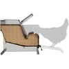 Vištų treadle šėrykla Sidabro 50 x 40 x 29 cm Cinkuota plienas