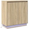 LED Bufetas Sonoma ąžuolas 71 x 34,5 x 75 cm Apdirbta mediena