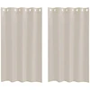 Voile Užuolaida 2 vnt. Smėlio 175 x 140 cm Poliesteris