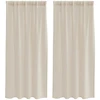 Voile Užuolaida 2 vnt. Smėlio 175 x 140 cm Poliesteris