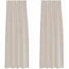 Voile Užuolaida 2 vnt. Smėlio 245 x 140 cm Poliesteris