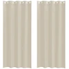 Voile Užuolaida 2 vnt. Smėlio 245 x 140 cm Poliesteris
