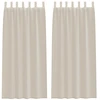 Voile Užuolaida 2 vnt. Smėlio 245 x 140 cm Poliesteris