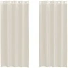 Voile užuolaidos su įvorėmis, 2vnt., kreminės, 140x245cm