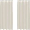 Voile užuolaidos su įvorėmis, 2vnt., kreminės, 140x225cm