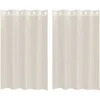 Voile užuolaidos su įvorėmis, 2vnt., kreminės, 140x175cm