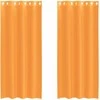 Voile užuolaidos su įvorėmis, 2vnt., oranžinis, 140x245cm