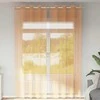 Voile užuolaidos su įvorėmis, 2vnt., oranžinis, 140x260cm