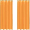 Voile užuolaidos su įvorėmis, 2vnt., oranžinis, 140x225cm