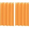 Voile užuolaidos su įvorėmis, 2vnt., oranžinis, 140x175cm