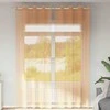 Voile užuolaidos su įvorėmis, 2vnt., oranžinis, 140x300cm