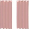 Voile užuolaidos su įvorėmis, 2vnt., rožinės spalvos, 140x225cm