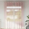 Voile užuolaidos su įvorėmis, 2vnt., rožinės spalvos, 140x300cm