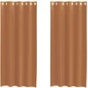Voile užuolaidos su įvorėmis, 2vnt., terakota spalvos