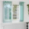 Voile užuolaidos su įvorėmis, 2vnt., turkio spalvos