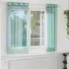 Voile užuolaidos su įvorėmis, 2vnt., turkio spalvos