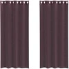 Voile užuolaidos su įvorėmis, 2vnt., violetinės sp., 140x245cm