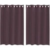 Voile užuolaidos su įvorėmis, 2vnt., violetinės sp., 140x175cm