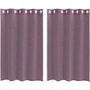 Voile užuolaidos su įvorėmis, 2vnt., violetinės sp., 140x175cm