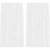 Voile užuolaidos su kilpomis, 2vnt., baltos spalvos, 140x175cm