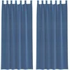 Voile užuolaidos su kilpomis, 2vnt., karališka mėlyna 140x245cm