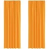 Voile užuolaidos su kilpomis, 2vnt., oranžinis, 140x260cm