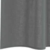 Voile užuolaidos su kilpomis, 2vnt., tamsiai pilkas, 140x260cm