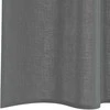 Voile užuolaidos su kilpomis, 2vnt., tamsiai pilkas, 140x225cm