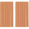 Voile užuolaidos su kilpomis, 2vnt., terakota sp., 140x175cm
