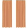 Voile užuolaidos su kilpomis, 2vnt., terakota sp., 140x260cm