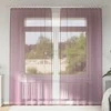 Voile užuolaidos su kilpomis, 2vnt., violetinės sp., 140x245cm
