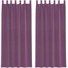 Voile užuolaidos su kilpomis, 2vnt., violetinės sp., 140x245cm