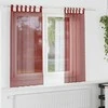Voile užuolaidos su strypų kišenėmis, 2vnt., raudonojo vyno sp.